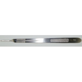 MANGO BISTURÍ Nº 4 L EN ACERO INOX - LONG. 21 CM - PARA CUCHILLAS DE LOS Nº: 18 - 19 - 20 - 21 - 22 - 23 - 24 - 36 