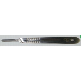 MANGO BISTURÍ Nº 4 EN ACERO INOX - LONGITUD 14CM - PARA CUCHILLAS DE LOS Nº: 18 - 19 - 20 - 21 - 22 - 23 - 24 - 36 