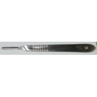 MANGO BISTURÍ Nº 4 EN ACERO INOX - LONGITUD 14CM - PARA CUCHILLAS DE LOS Nº: 18 - 19 - 20 - 21 - 22 - 23 - 24 - 36 