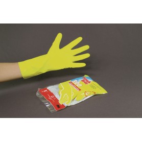 GUANTES LATEX AMARILLO T-S (7-7 1/2)