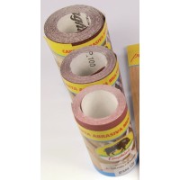 LIJA 120 MADERA GRANO FINO - ROLLO DE 5 MT DE LONGITUD Y ALTURA 12 CM EN ÓXIDO DE ALUMINIO