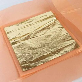 ORO FALSO 16x16CM (500 HOJAS) 1ª CALIDAD