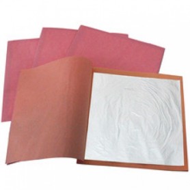 PLATA (1000/000) 9,5x9,5 CM (25HOJAS) 28GR DE CALCO