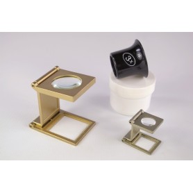 LUPA CUENTAHILOS ART.358 DIM.30X30 MM 5x EN METAL LATONADO