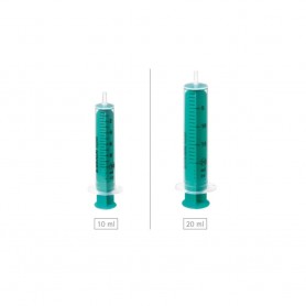 JERINGA DE PLASTICO Y EMBOLO DE TEFLON 20 CC