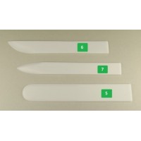 TABLILLA DE TEFLON FIG. 5 - CON PUNTA REDONDEADA, LONG. 18,5 CM, GROSOR 7 MM