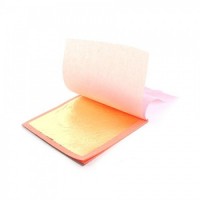 ORO 23,75KT 8x8 CM (25 HOJAS) 12GR-CALCO